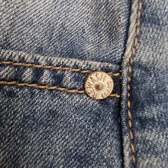 REWASH Distressed Blue Super High-Rise Jean Womens Shorts SIZE 5/27 - Picture 12 of 16